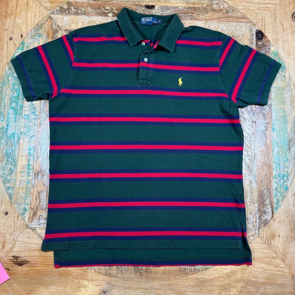 Vintage Polo Ralph Lauren shirt XL Y2K Pique Preppy Skate Aesthetic Gorpcore